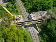 Remont pierwszego wiaduktu na ulicy Gazowej - tego od strony Międzyleskiej (zdjęcie z 22 maja)