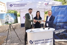 Wmurowanie kamienia węgielnego pod Centrum Zdrowia Psychicznego przy ul. Stabłowickiej