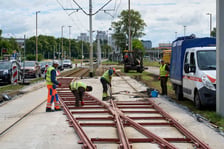 <p>Prace remontowe na skrzyżowaniu Traugutta i Krasińskiego, 13.06.2026</p>