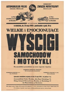 <p>Afisz Automobilklubu z 1948.</p>