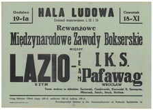 <p>Afisz międzynarowodych zaw&oacute;d&oacute;w bokserskich</p>