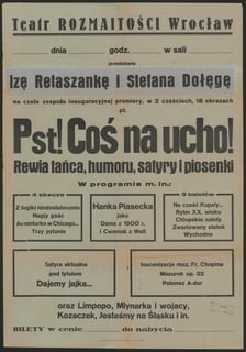 <p>Afisz Teatru Rozmaitości</p>