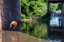 Zalany wiadukt przy ul. Słubickiej/Ścinawskiej - 12.06.2026 r.