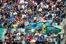 Mecz Panthers Wrocław - Berlin Thunder (50:12) na stadionie Tarczyński Arena, 14 czerwca 2026 r.