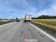 Kolizja dwóch ciężarówek na autostradzie A4 pod Wrocławiem - 16.06.2026 r.