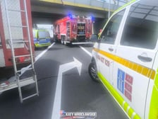 Pożar pojazdu na drodze S5