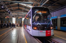 Prezentacja Skody 52T na zajezdni Borek