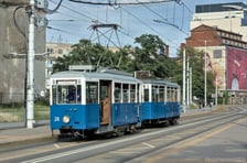 Krakowski skład tramwajów typu N na wrocławskich torach