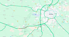 Korek na A4, mapa