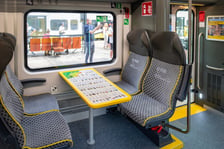 100. pociąg Kolei Dolnośląskich - Pesa Elf 48WEc-064 - na dworcu Wrocław Główny