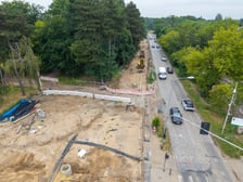 Budowa tramwaju na Swojczyce. Obecnie najwięcej dzieje się pomiędzy pętlą „Sępolno” a Mostami Chrobrego