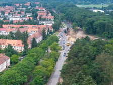 Budowa tramwaju na Swojczyce. Obecnie najwięcej dzieje się pomiędzy pętlą „Sępolno” a Mostami Chrobrego