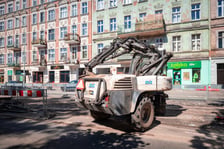 Remont torowiska na ulicy Trzebnickiej