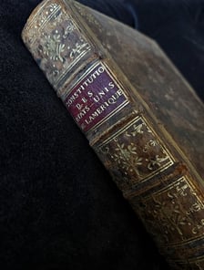 Deklaracja Niepodległości wydana w Paryżu w 1783 roku (pierwsze wydanie w Europie)