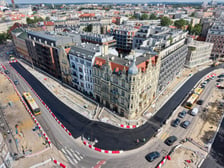 Układanie masy bitumicznej na Drobnera i Dubois