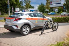 Potrącenie rowerzysty przy ul. Kwidzyńskiej