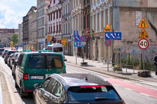 Ulica Kazimierza Wielkiego jest zwężona od soboty 11 lipca do czwartku 16 lipca