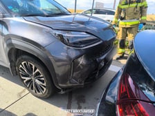 Zderzenie trzech aut osobowych na A4