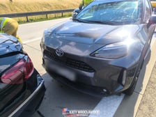 Zderzenie trzech aut osobowych na A4