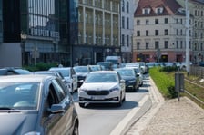 Korek na Kazimierza Wielkiego w poniedziałkowe popołudnie