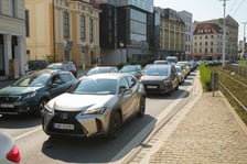 Korek na Kazimierza Wielkiego w poniedziałkowe popołudnie