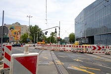 Remont torowiska na ulicy Traugutta w rejonie skrzyżowania z Krasińskiego