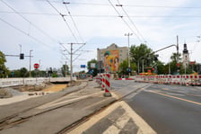 Remont torowiska na ulicy Traugutta w rejonie skrzyżowania z Krasińskiego