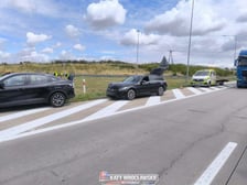 Karambol na A4. Do zderzenia doszło przy zjeździe z węzła Kostomłoty, 21.07.2026