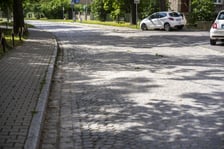 Ulica Czajkowskiego - stan obecny, zdjęcie z lipca 2026 roku