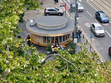 Kiosk Okraglak na placu Kościuszki
