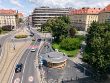 Kiosk Okraglak na placu Kościuszki