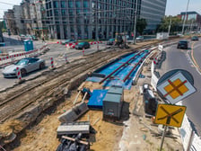Od soboty (1 sierpnia) całkowicie wyłączono ruch tramwajowy na remontowanym odcinku ul. Traugutta, 1.08.2026 r.