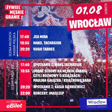 <p>Męskie Granie 2026 we Wrocławiu - godzinowy harmonogram koncert&oacute;w</p>