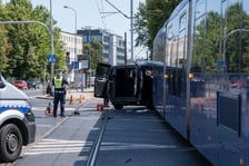 Wypadek tramwaju z samochodem na skrzyżowaniu Toruńska/Brucknera/Kwidzyńska, 2.08.2026 r.