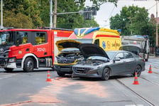 <p>Wypadek na skrzyżowaniu Reymonta i Kleczkowskiej, 06.08.2026</p>