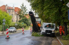 Trwa remont ul. Gajowickiej na odcinku od Al. Hallera do Racławickiej, 10.08.2026 r.