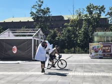 Strefa kibica na Super Mecz w budowie, 13 sierpnia 2026