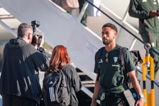 <p>Piłkarze Manchester United na wrocławskim lotnisku, 14.08.2026.</p>