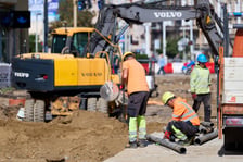 Budowa węzła Drobnera-Dubois. Zdjęcie z wtorku 18 sierpnia 2026
