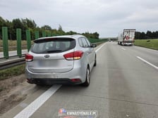 Awaria samochodu na A4. Korek ma 7,2 km