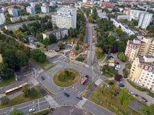 Prace przy przebudowie ulicy Gajowickiej na odcinku od al. Hallera do ul. Zaporoskiej (zdjęcie z 20 sierpnia 2026)