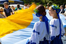 Dzień Niepodległości Ukrainy we Wrocławiu, uczestnicy obchodów, 23.08.2026 r.