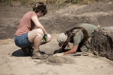 Prace archeologiczne na cmentarzysku koło Żórawiny pod Wrocławiem