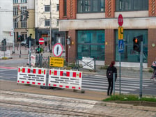 Prace MPWiK na ulicy Ruskiej przy skrzyżowaniu z Kazimierza Wielkiego