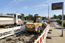 Remont zatoki autobusowej na ulicy Krzywoustego na przystanku „Brücknera”