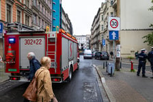<p>Akcja służb przy ul. Rejtana, po odkryciu na poddaszu kamienicy niewybuchu z czas&oacute;w II wojny światowej.Wrocław, 14.09.2026.</p>