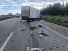 Wypadek na A4 przed węzłem „Pietrzykowice”