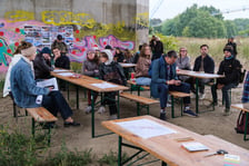 Warsztaty pod Aleją Wielkiej Wyspy podczas Placemaking Week Europe Wrocław