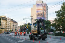 Ruszył remont torowiska w ul. Pomorskiej we Wrocławiu. 26.09.2026 r.