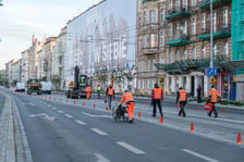 Ruszył remont torowiska w ul. Pomorskiej we Wrocławiu. 26.09.2026 r.